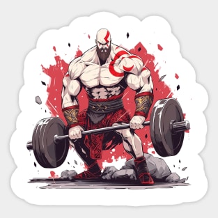 kratos gym Sticker